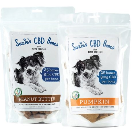 Suzie's ORGANIC CBD *8MG Large Breed Bone* Dog Treats