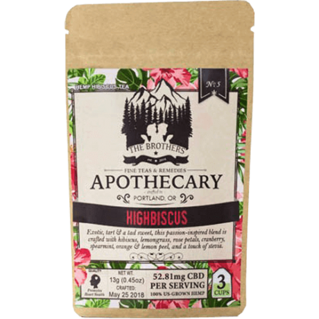 Brothers Apothecary CBD Tea-Highbiscus