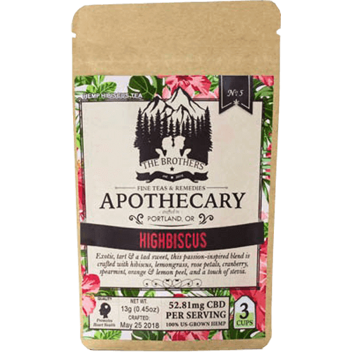 Brothers Apothecary CBD Tea-Highbiscus