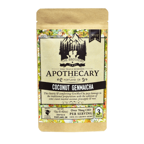 Brothers Apothecary CBD Tea-Coconut Genmaicha