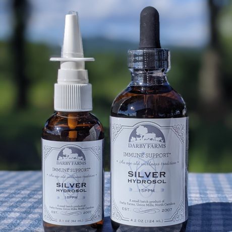 Darby Farms Silver Hydrosol Tincture, Nasal Spray, & Gel